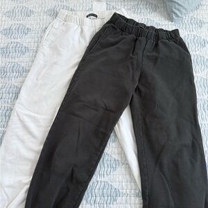 Brandy Melville wimens Jogger Pants in Black & White